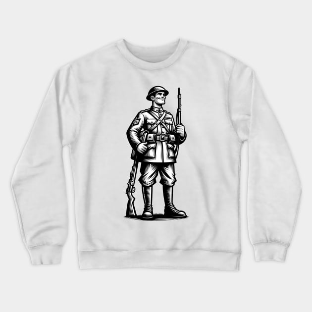 Proud Soldier Crewneck Sweatshirt by Ferdi Everywhere